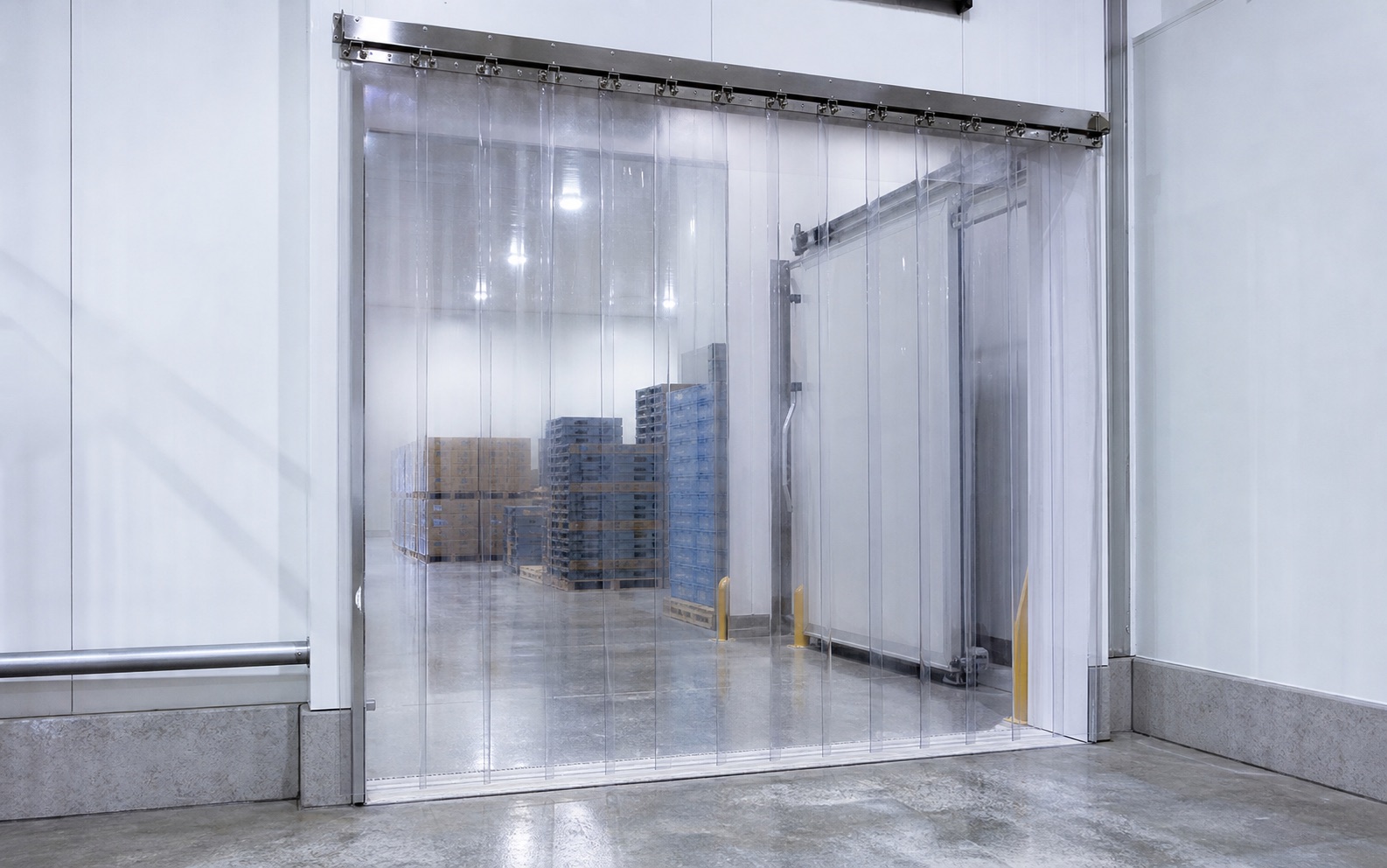 Cold room PVC strip curtain for temperature control